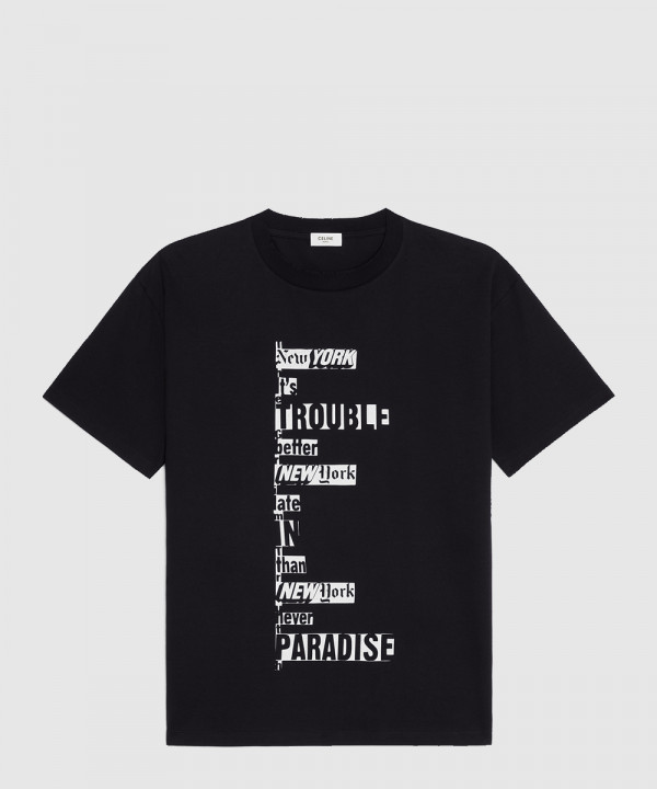 [CELINE-셀린느]루즈 티셔츠 코튼 저지 2X73L6
